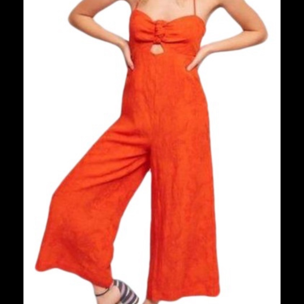 Anthropologie Elevenses Tropicale Jumpsuit